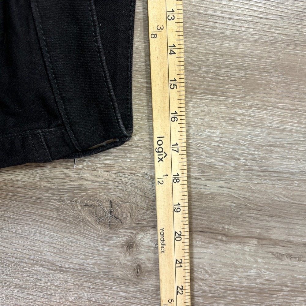 American Eagle Airflex+ Skinny Jeans Mens 34x32 Black Denim Punk Rock Dark - Picture 6 of 8